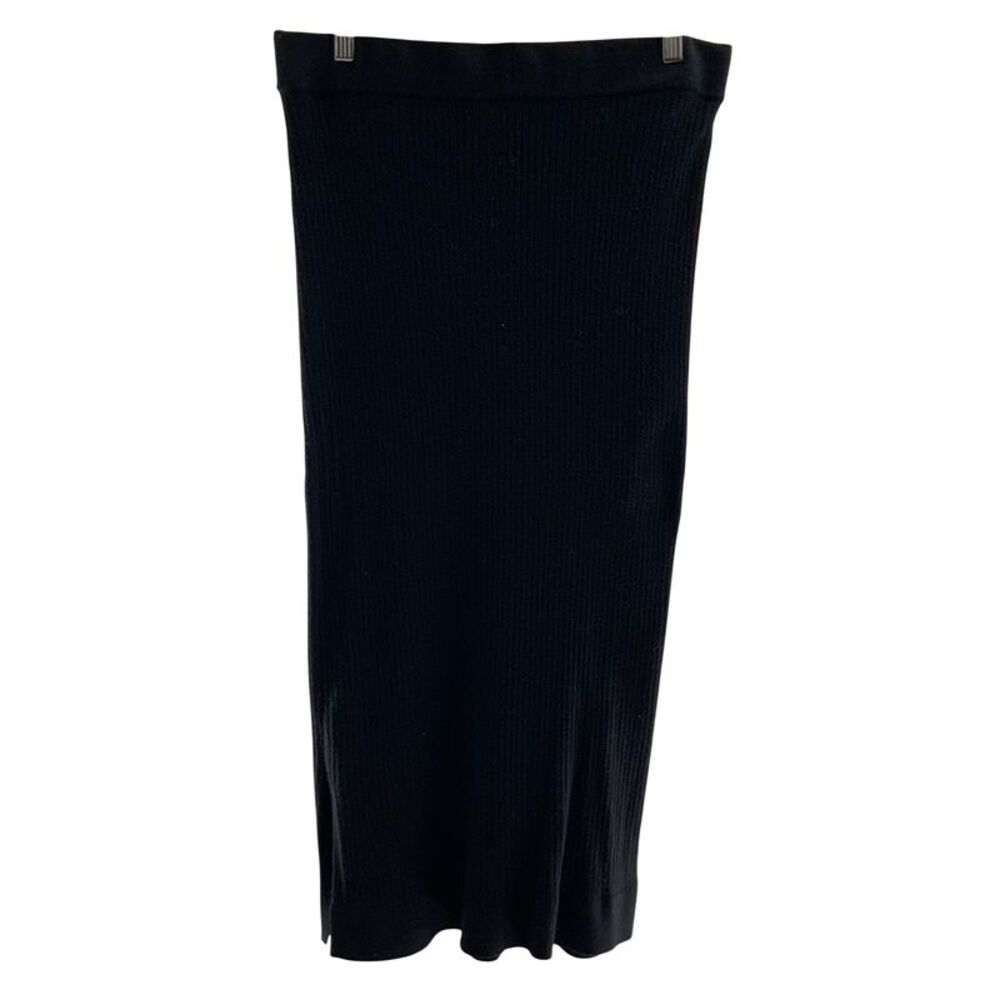Ingrid Isabel Women Maternity Ribbed Knit Skirt Black S - Picture 2 of 3